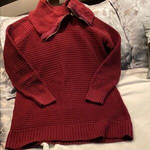 Cozy Burgundy Knit Sweater